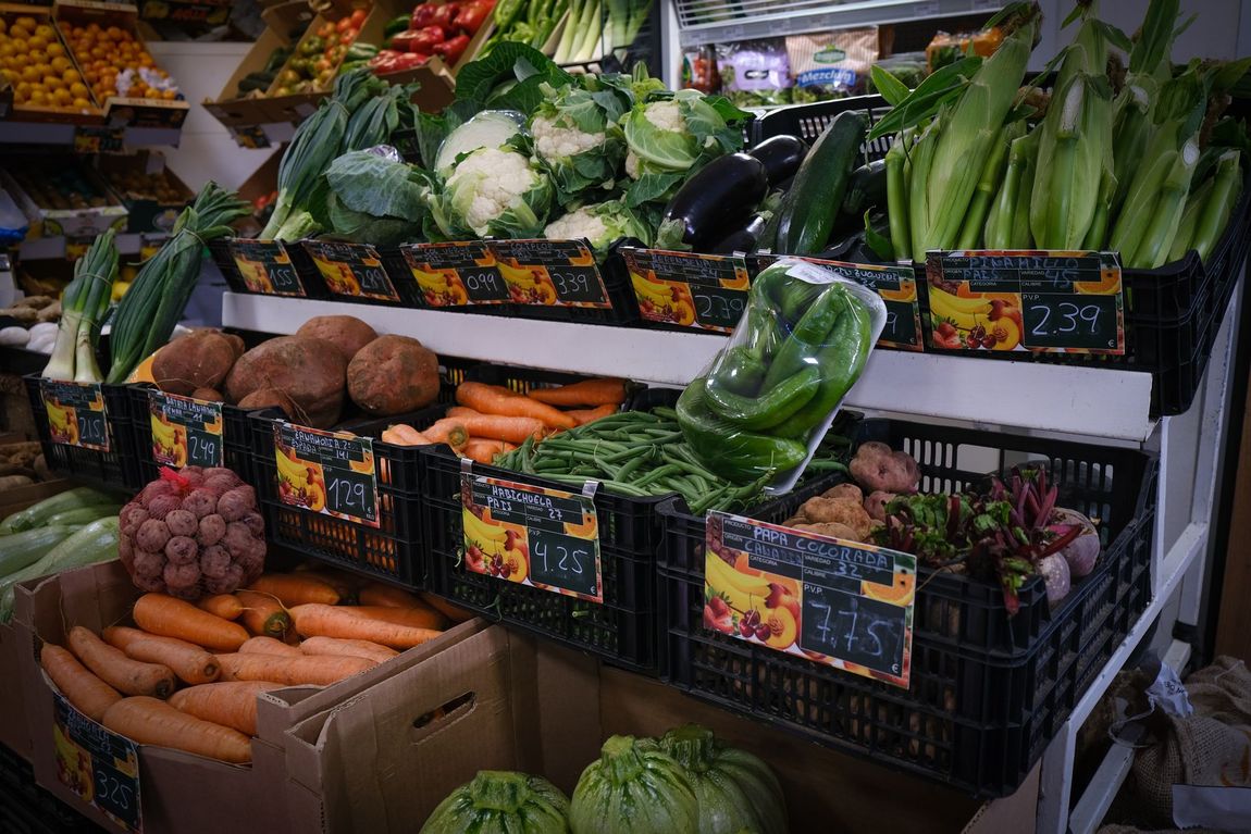Frutería del supermercado